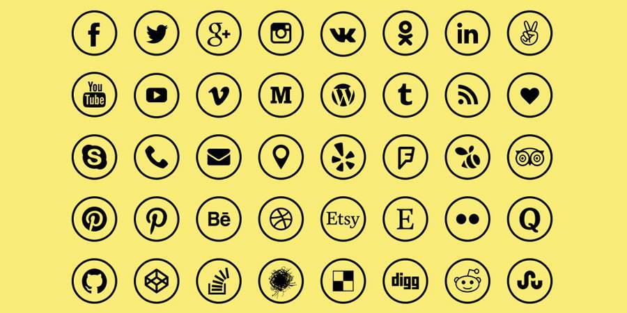 あなたに見合ったロゴを見つける 30の美しい無料ソーシャルメディアアイコンセット Seleqt セレキュト Seleqt セレキュト