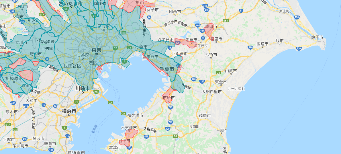 Uber Eats(ウーバーイーツ)配達パートナー【千葉の配達エリア】