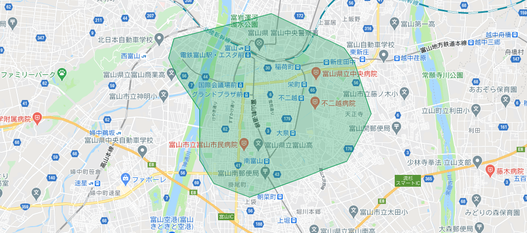 Uber Eats(ウーバーイーツ)配達パートナー【富山の配達エリア】