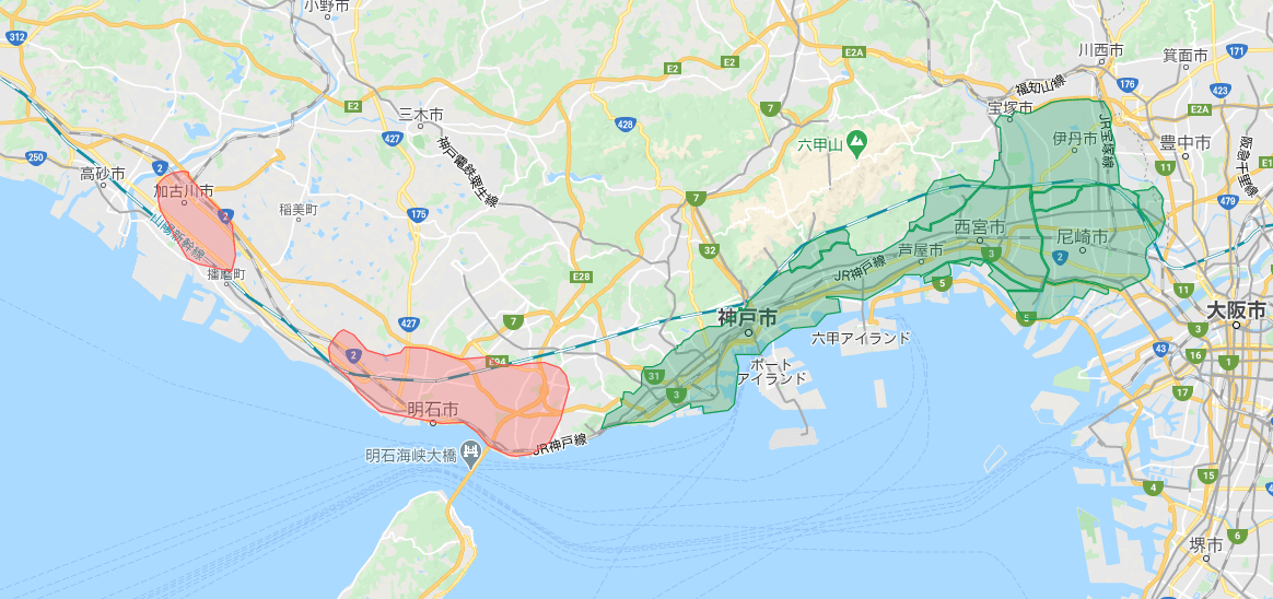 Uber Eats(ウーバーイーツ)配達パートナー【兵庫の配達エリア】
