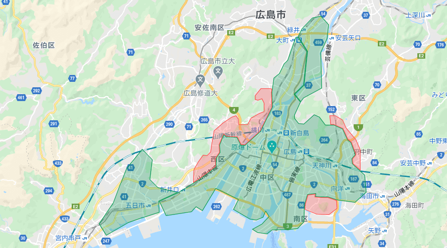 Uber Eats(ウーバーイーツ)配達パートナー【広島の配達エリア】