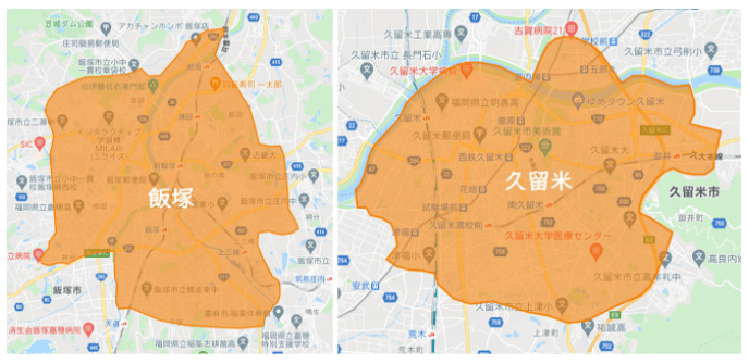 福岡DiDiフード2021年4月9日拡大エリア