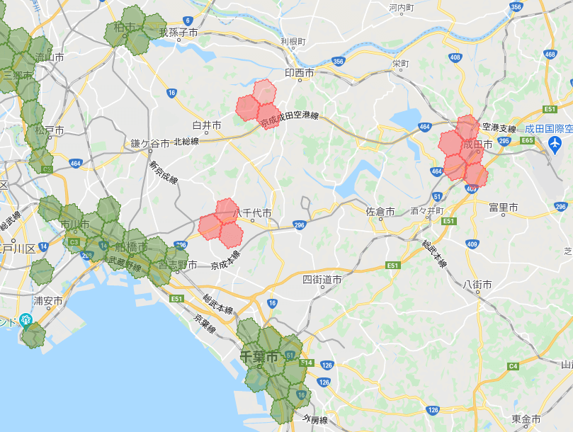 menu（メニュー）埼玉県の配達エリアマップ