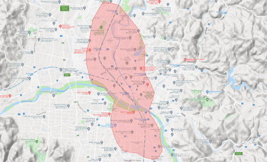 Uber Eats(ウーバーイーツ)盛岡の配達エリア・対応地域