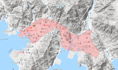 ウーバーイーツ(Uber Eats)広島・福山・呉の細かい対応エリア・範囲は