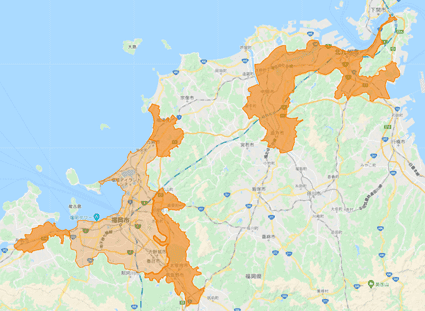 DiDiFood(ディディフード)福岡対応エリア