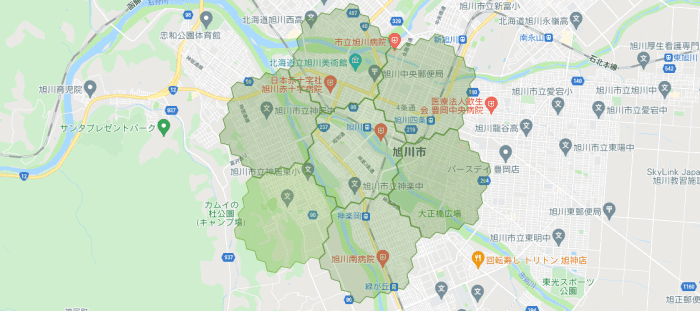 menuアプリの配達エリア・対応地域・北海道