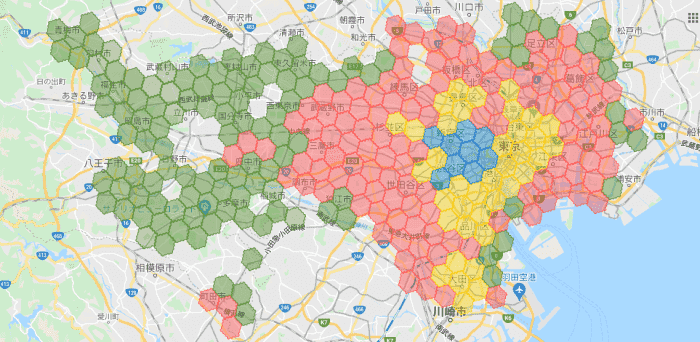 menuアプリの配達エリア・対応地域・東京