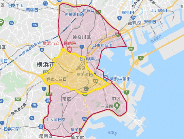 フードパンダ横浜(神奈川)の配達エリア・対応地域限定クーポンコード