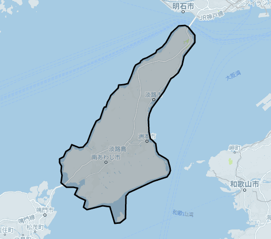 Uber Taxi(ウーバータクシー)淡路島の対応エリア
