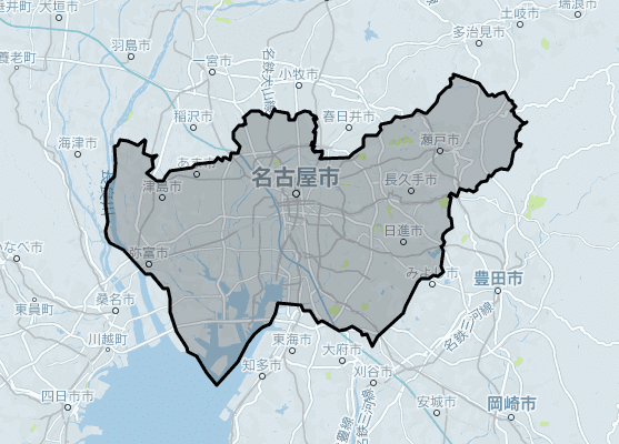 Uber Taxi(ウーバータクシー)名古屋市の対応エリア