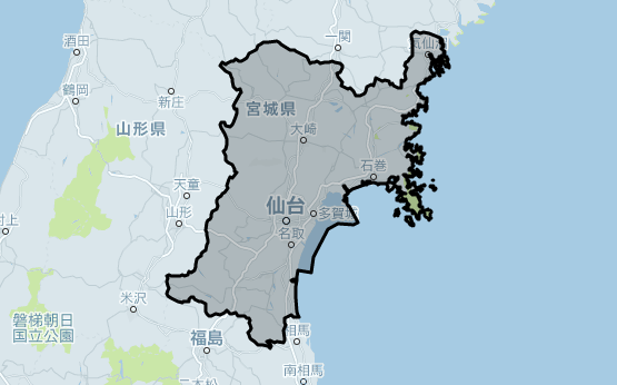 Uber Taxi(ウーバータクシー)仙台市(宮城)の対応エリア