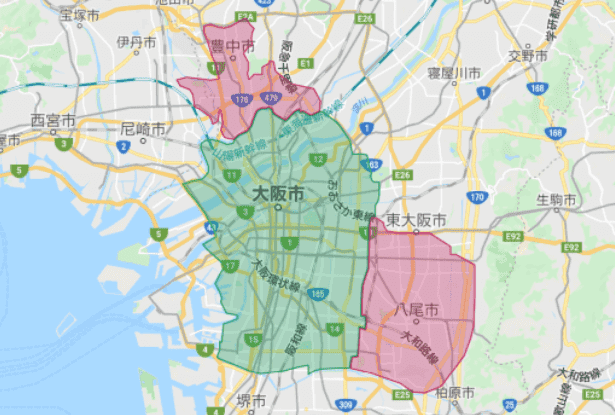 Uber Eats(ウーバーイーツ)の大阪府大阪市対応エリアとクーポンコード