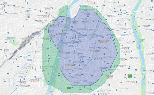 Uber Eats(ウーバーイーツ)の富山県対応エリアと注文時間