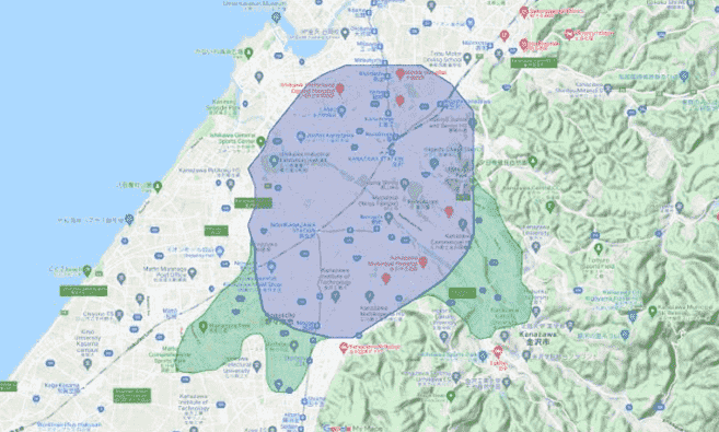 Uber Eats(ウーバーイーツ)の石川県金沢対応エリアとクーポン情報