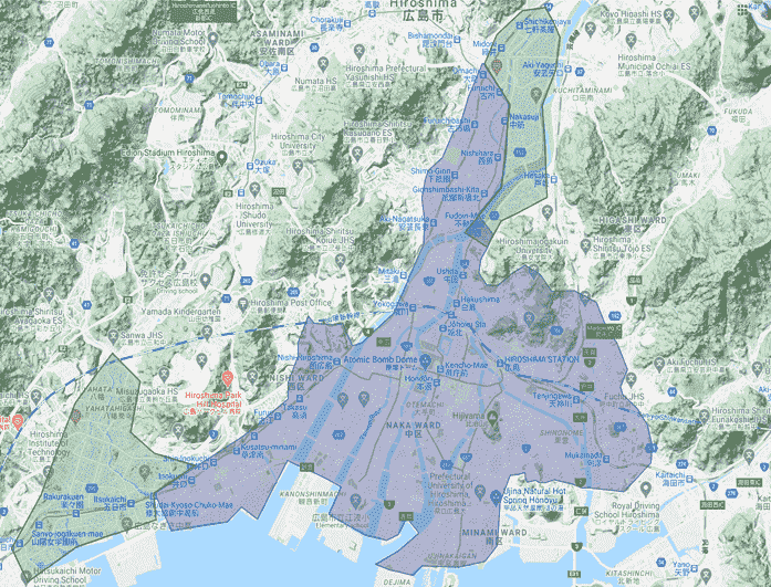 Uber Eats(ウーバーイーツ)の広島県対応エリアと注文時間