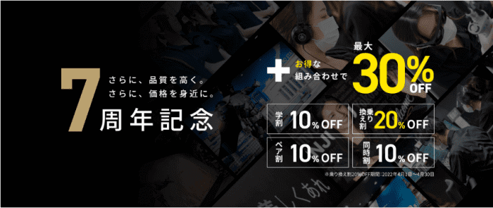 ゴリラクリニッククーポン不要7周年記念キャンペーン・乗り換え割10%オフが今だけ20%オフ(4/30まで)