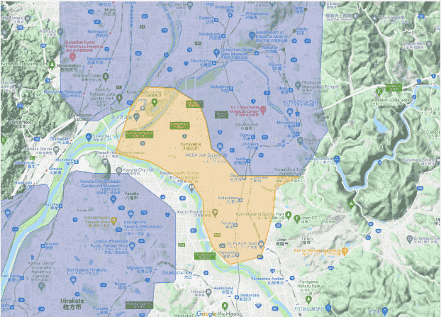 Uber Eats京都エリア