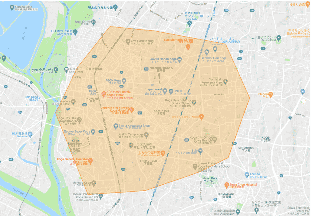 Uber Eats(ウーバーイーツ)の栃木の対応エリアと注文時間