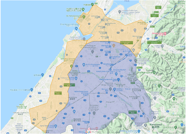 Uber Eats(ウーバーイーツ)配達パートナー【石川の配達エリア】