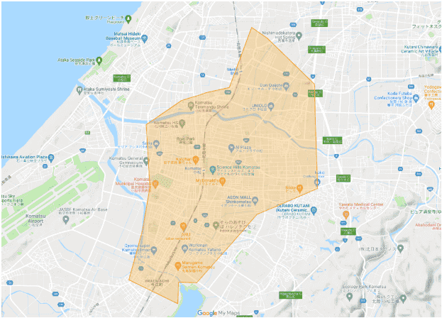 Uber Eats(ウーバーイーツ)配達パートナー【石川の配達エリア】