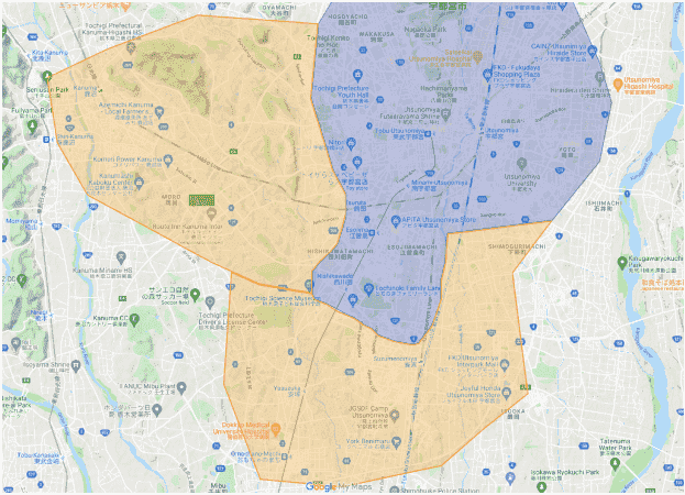 Uber Eats(ウーバーイーツ)配達パートナー【栃木の配達エリア】