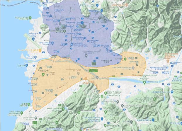 Uber Eats(ウーバーイーツ)の愛媛/松山対応エリアとクーポン情報