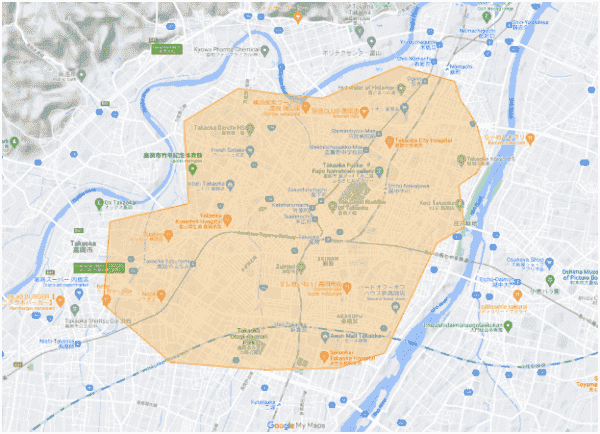 Uber Eats(ウーバーイーツ)富山の対応エリア・配達可能な範囲