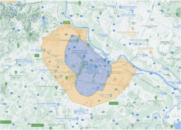 Uber Eats(ウーバーイーツ)茨城・水戸市対応エリア