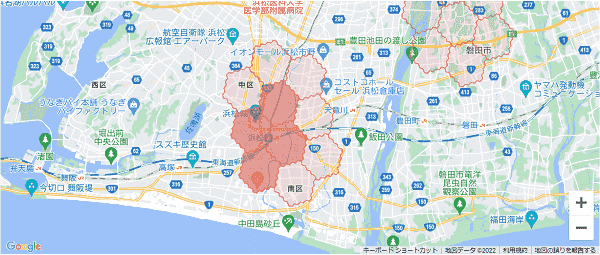 menuアプリの配達エリア・対応地域・静岡
