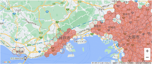 menuアプリの配達エリア・対応地域・兵庫