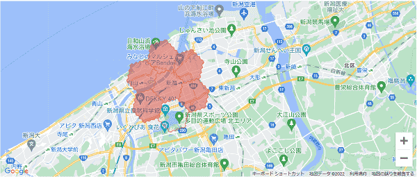 menuアプリの配達エリア・対応地域・新潟