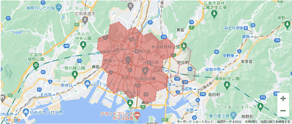 menuアプリの配達エリア・対応地域・広島