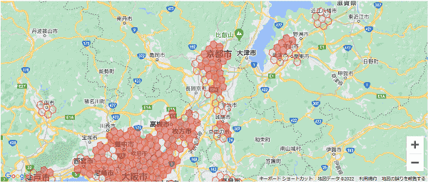 menuアプリの配達エリア・対応地域・京都