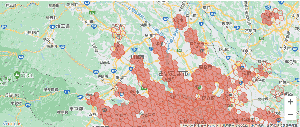 menuアプリの配達エリア・対応地域・埼玉