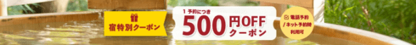 【ゆこゆこネット】500円オフクーポンで源泉湯の松乃井宿泊が先着でお得