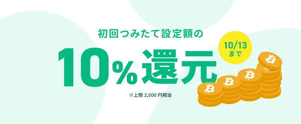 コインチェック（Coincheck）キャンペーン【最大2000円分のビットコインがもらえる新規つみたて】