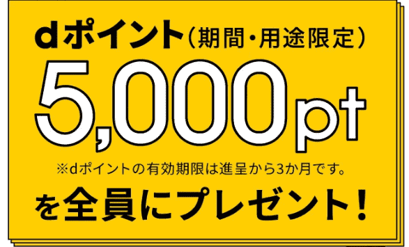 ahamo5000dポイントもらえる他社からの乗り換えキャンペーン